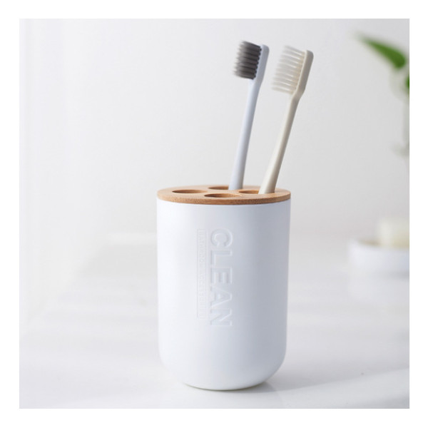 Base for Toothbrushes with Bamboo Bathroom Accessories Base for Toothbrushes with Bamboo Bathroom Accessories