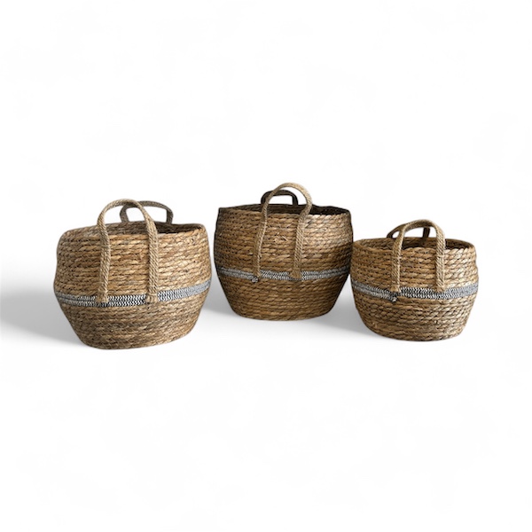 Baskets 3pcs set "Folegandros" Boxes - Baskets