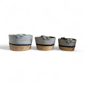 Baskets 3pcs Set "Santorini" Boxes - Baskets