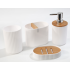 Bathroom Set with Wooden Details