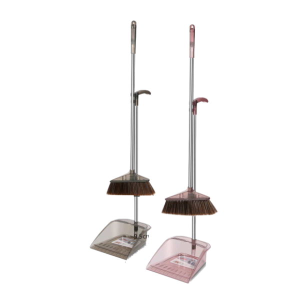Broom & Dustpan with Long Handle “Clear” Bathroom Accessories Broom & Dustpan with Long Handle “Clear” Bathroom Accessories
