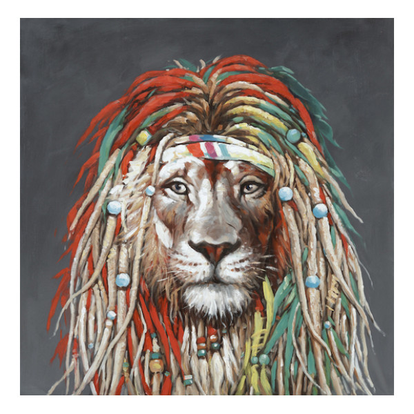 Canva Painting Board "Reggae Lion" 80x80cm Paintings Canva Painting Board "Reggae Lion" 80x80cm Paintings