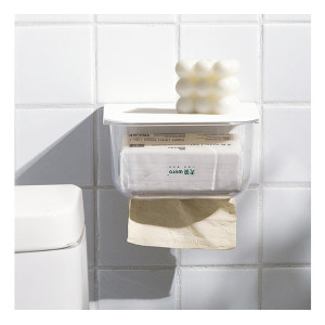 Case for Napkins Crystal WHITE Bathroom Accessories