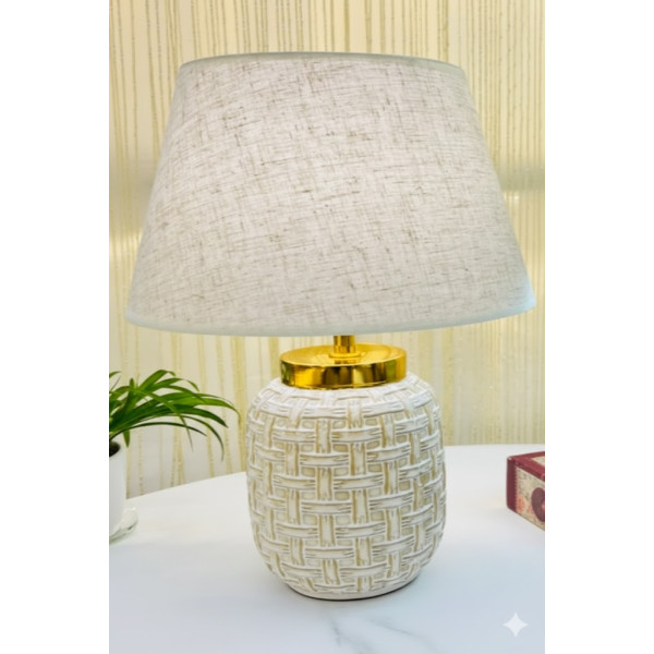 Ceramic Lamp AVRA WHITE  Table Lamps