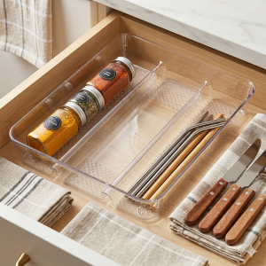 CLEAR Shelf Organizer Base Boxes - Baskets