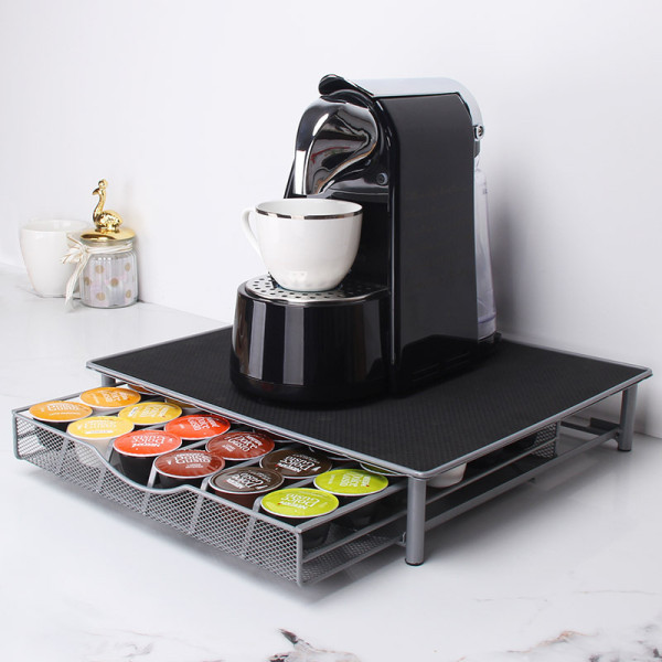 Coffee Maker Stand And Drawer For Capsules Serving Items Coffee Maker Stand And Drawer For Capsules Serving Items