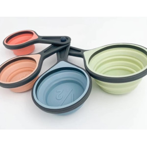 Collapsible Silicone Dosers Set of 4 Pcs Kitchen Tools