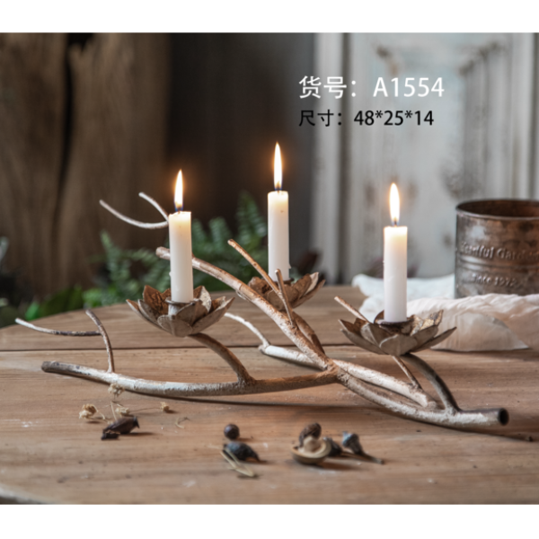 Deep Forest Metal Candlestick Candle Holders - Lanterns Deep Forest Metal Candlestick Candle Holders - Lanterns