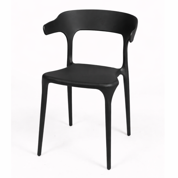 Dining Chair PP Paloma BLACK Chairs - Stool - Pouf Dining Chair PP Paloma BLACK Chairs - Stool - Pouf