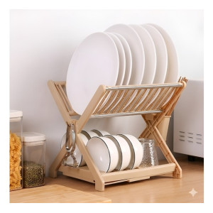 Dish rack X - Design BEIGE  Plate Holders