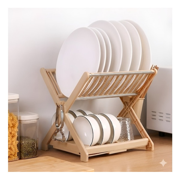 Dish rack X - Design BEIGE  Plate Holders