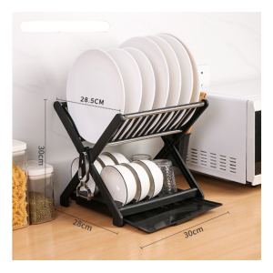 Dish rack X - Design BLACK  Plate Holders