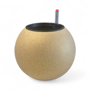 Flower Pot "Circle Μ" GOLD  Pots 