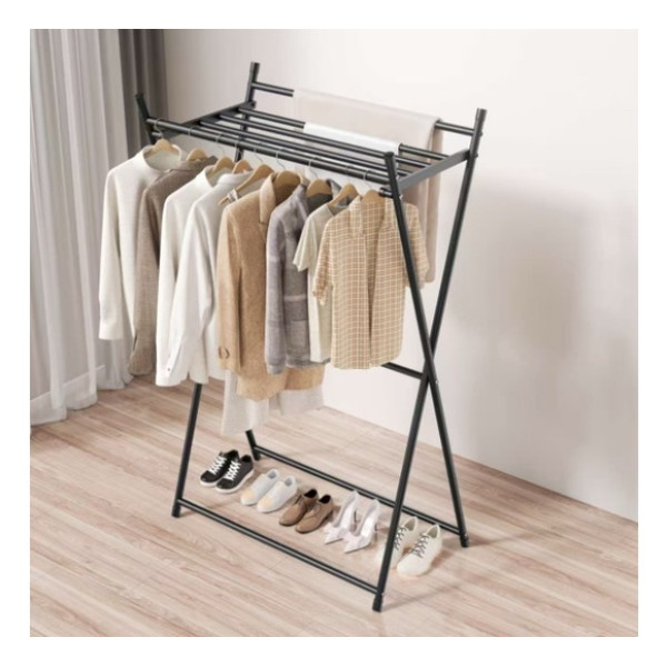 Folding Clothes Hanger-Clothes Rack MINIMAL BLACK Laundry Baskets Folding Clothes Hanger-Clothes Rack MINIMAL BLACK Laundry Baskets
