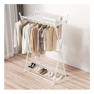 Folding Clothes Hanger-Clothes Rack MINIMAL WHITE  Laundry Baskets