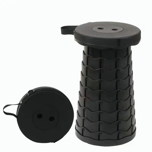 Folding Stool BLACK Chairs - Stool - Pouf Folding Stool BLACK Chairs - Stool - Pouf