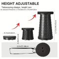 Folding Stool BLACK Chairs - Stool - Pouf Folding Stool BLACK Chairs - Stool - Pouf