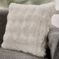 Fur pillow 45x45cm BEIGE Pillows - Pouf - Floor Cushions