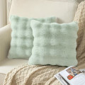 Fur pillow 45x45cm GREEN Pillows - Pouf - Floor Cushions Fur pillow 45x45cm GREEN Pillows - Pouf - Floor Cushions