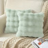Fur pillow 45x45cm GREEN