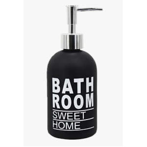 Glass Dispenser "Bathroom" 410ml BLACK Bathroom Accessories