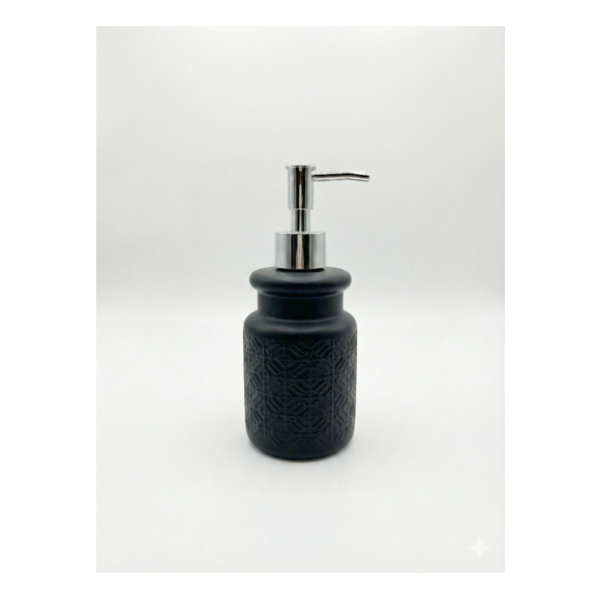 Glass Dispenser HARMONY 450ml BLACK Bathroom Accessories Glass Dispenser HARMONY 450ml BLACK Bathroom Accessories
