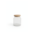 Glass Jar with Wooden Lid MILOS 600ml Jars - Vases Glass Jar with Wooden Lid MILOS 600ml Jars - Vases