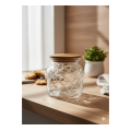 Glass Jar with Wooden Lid NAXOS 600ml Jars - Vases
