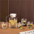 Glass Jug Set with 4 Glasses