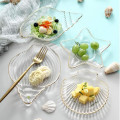 Glass Plate "Coral Wave" Decoration Items