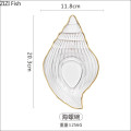 Glass Plate "Coral Wave" Decoration Items Glass Plate "Coral Wave" Decoration Items