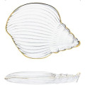 Glass Plate "Ocean Shell" Decoration Items Glass Plate "Ocean Shell" Decoration Items