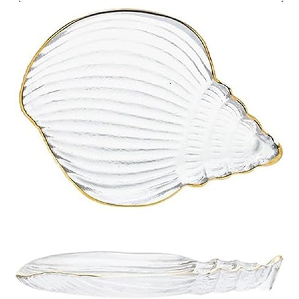 Glass Plate "Ocean Shell" Decoration Items Glass Plate "Ocean Shell" Decoration Items