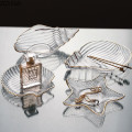 Glass Plate "Ocean Shell" Decoration Items Glass Plate "Ocean Shell" Decoration Items