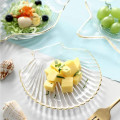 Glass Plate "Pearl Bloom" Decoration Items