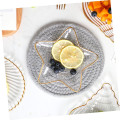 Glass Plate "Star Elegance" Decoration Items