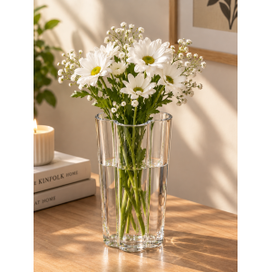 LITO Short Glass Vase 10x25cm Vases