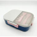 Lunch Box 4-Place Set BLUE & GREY Isothermal - Thermos