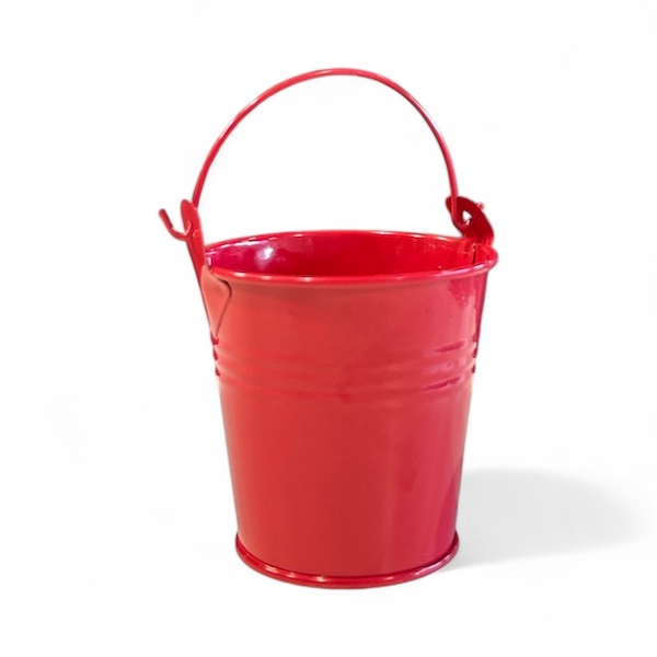Metallic Little Bucket Decoration Items