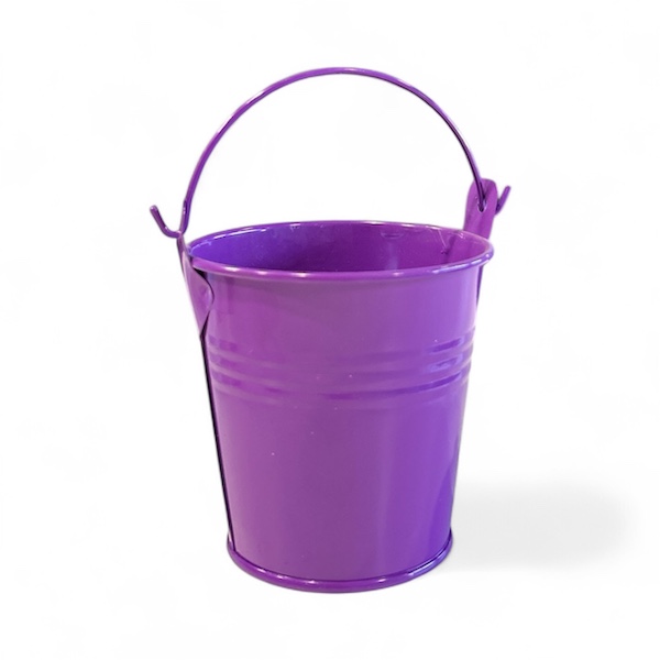 Metallic Little Bucket Decoration Items