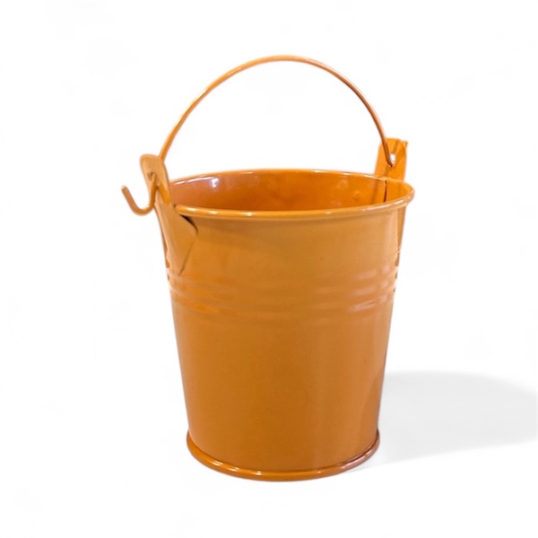 Metallic Little Bucket Decoration Items