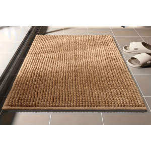 Microfibre Bath Mat BROWN Bathroom Mats