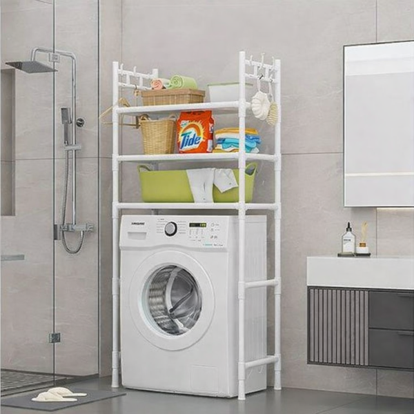 Minimal Washing Machine Stand with Shelves Shelves Minimal Washing Machine Stand with Shelves Shelves