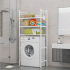 Minimal Washing Machine Stand with Shelves
