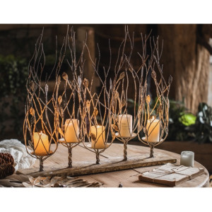 Montana Metal Candlestick Candle Holders - Lanterns