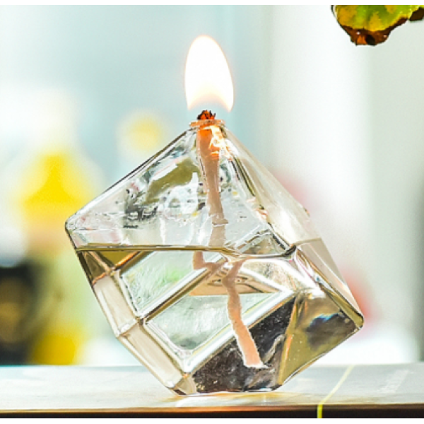 Oil Lamp "Cotton Line Cube" Table Lamps Oil Lamp "Cotton Line Cube" Table Lamps