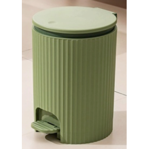 Pedal Bin "Lines" 11Lt GREEN Bins