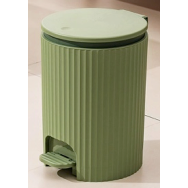 Pedal Bin "Lines" 11Lt GREEN Bins Pedal Bin "Lines" 11Lt GREEN Bins