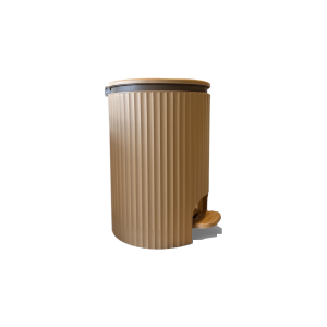 Pedal Bin "Lines" 7L BROWN Bins