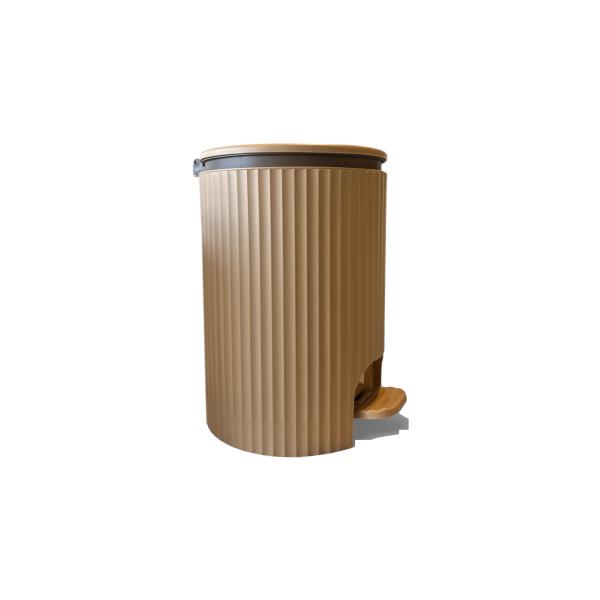 Pedal Bin "Lines" 7L BROWN Bins